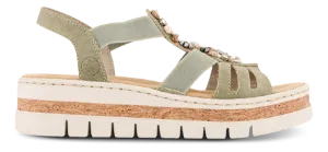 Rieker Sandal Grønn V4949-52