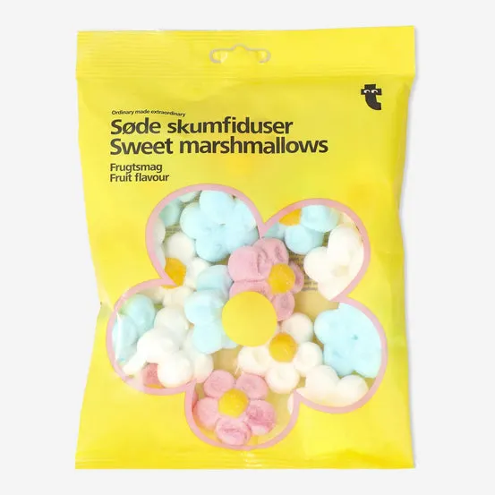 Søte marshmallows. Fruktsmak