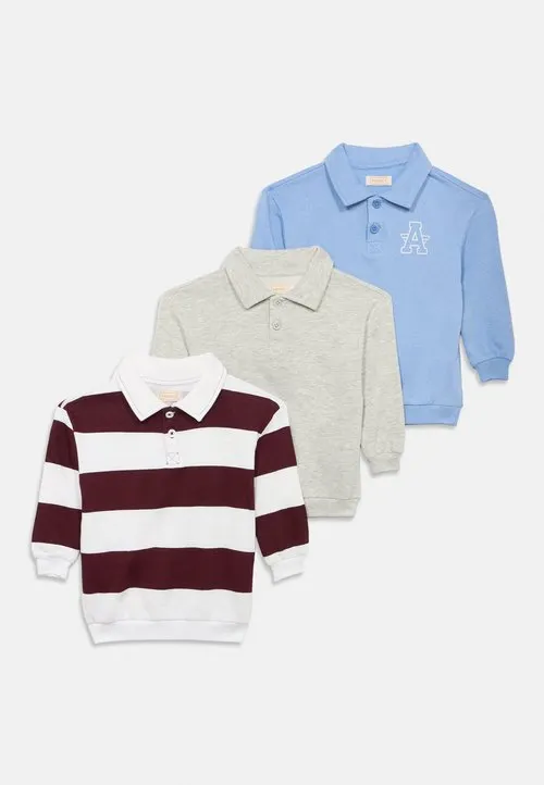 3 PACK - Sweatshirt - light blue/bordeaux
