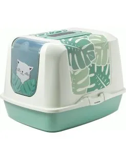 Moderna Trendy Cat Eden Kattenbak - Kattentoilet - 57.7x44.5x42.4 cm Lichtgroen Warm Wit Jumbo