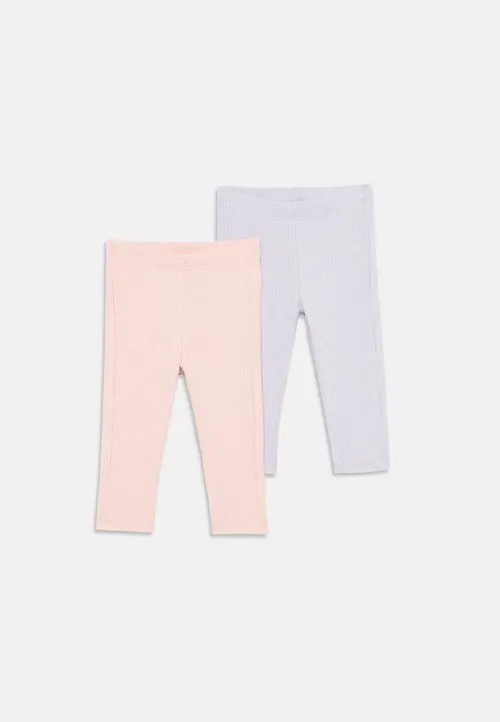 BASIC UNISEX 2 PACK - Leggings - light dusty pink
