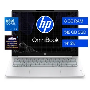 Notebook HP 14" Intel Core 5 8GB 512GB OmniBook 3 14-HU0050LA
