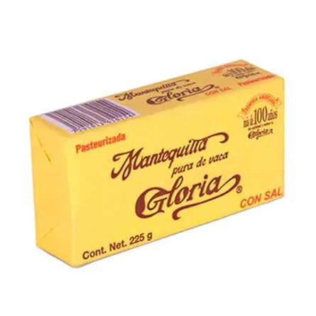 Mantequilla Con Sal Gloria Barra de 225 gr