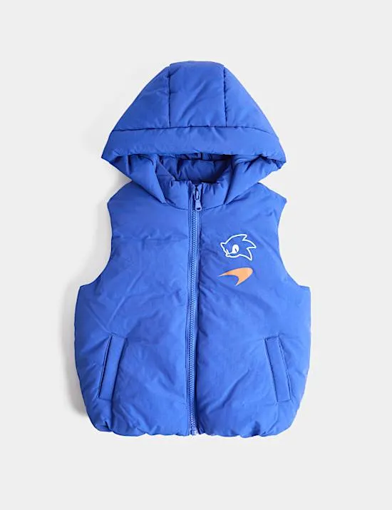 Wattierte Weste mit Sonic™ X McLaren™-Motiv (2–8 Jahre)