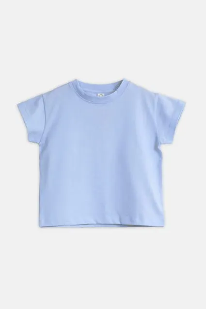 Kids effen katoenen T-shirt