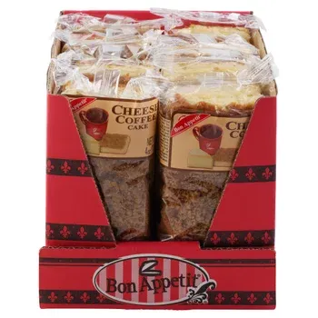 Bon Appetit, Cheese Coffee Bar Cake, 4 oz, 8-Count