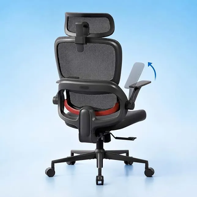 SIHOO B100 SE Ergonomic Mesh Office Chair, Desk Chair with Lumbar Support | Soft Memory Foam, Flip-up Armrests, Computer Chair for Home…