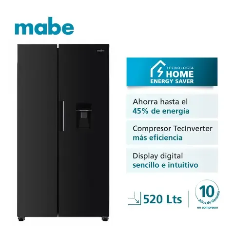 Refrigeradora Side by Side No Frost 520 Litros Black Steel MSD565QMLSP0