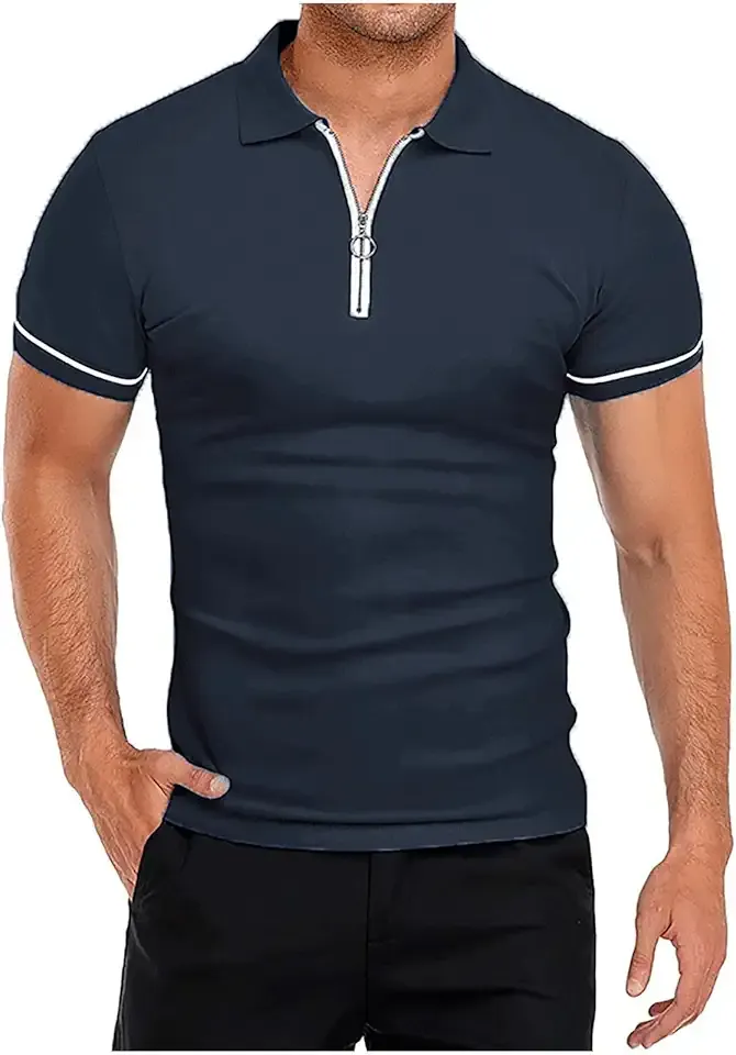 Golf Shirts for Men 2023 Casual Cotton Short Sleeve Polo Tshirt Summer Slim Fit Muscle Fitness Sport Shirts Work