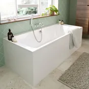 Baignoire droite NF "Calicia" L. 180 x l. 80 cm - Cooke and Lewis