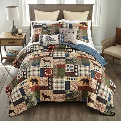 Rustica Polyester 3PC King Quilt Set