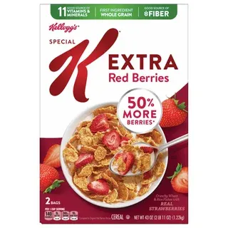 Kellogg's Special K Extra Red Berries Cereal, 21.5 oz, 2-count
