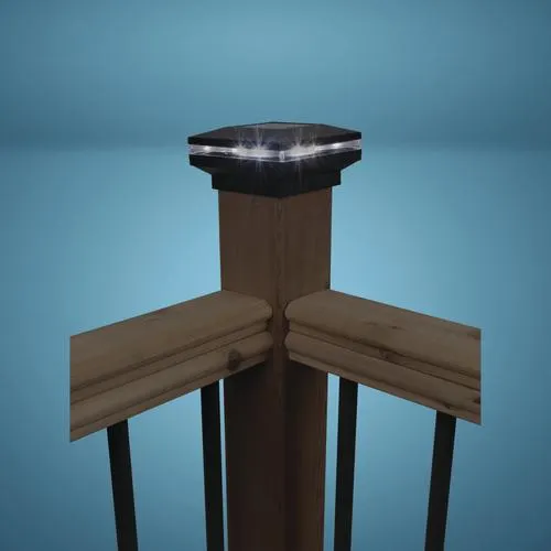 Patriot Lighting® Solar Integrated LED Lamar Post Cap Landscape Light