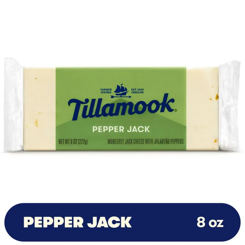 Tillamook Pepper Jack Cheese Block, 8oz