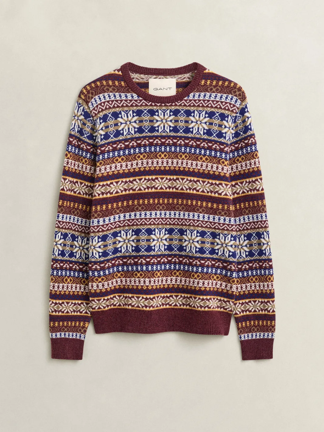 FAIR ISLE CREW NECK SWEATER