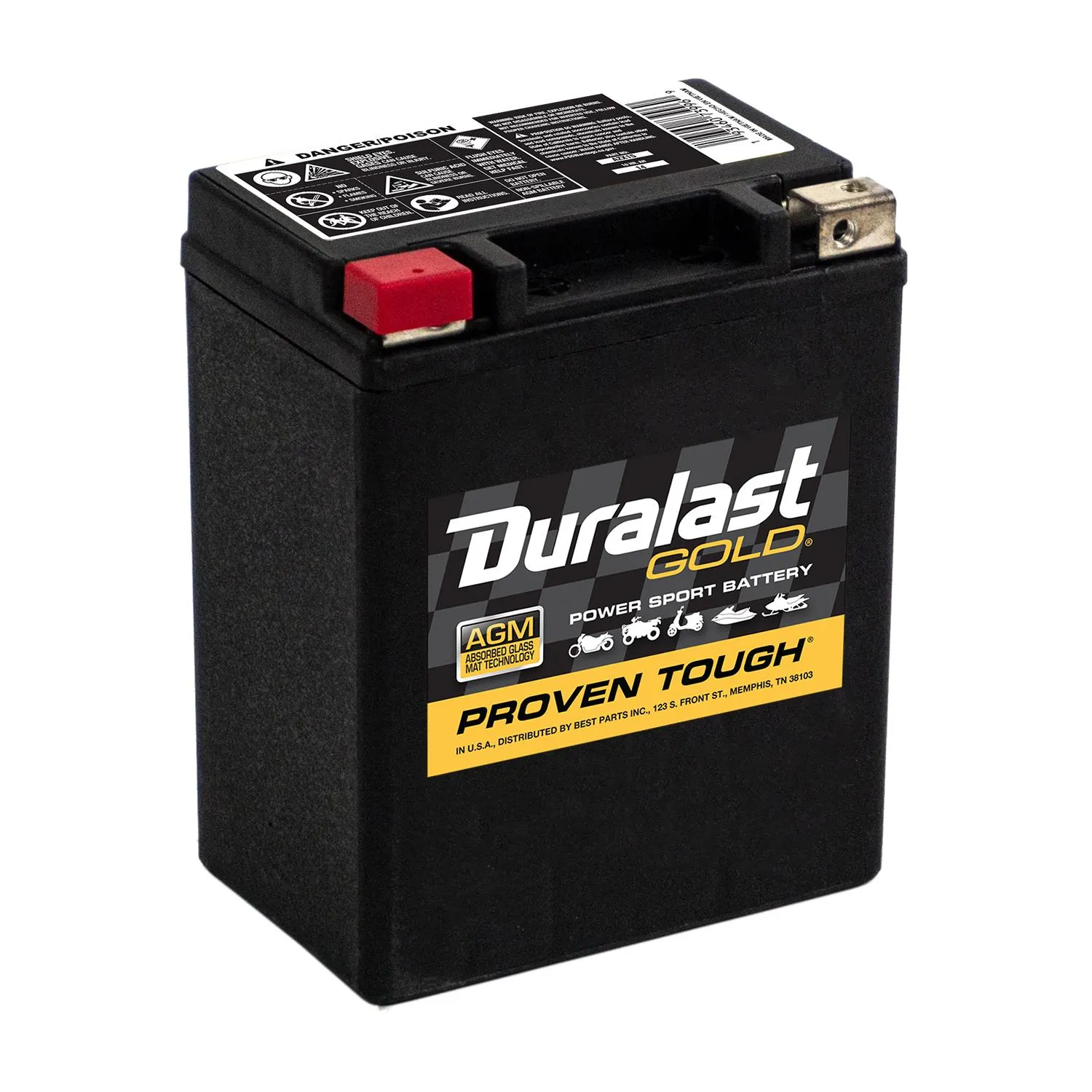 Duralast Gold AGM Battery / Group Size Powersport AZX15