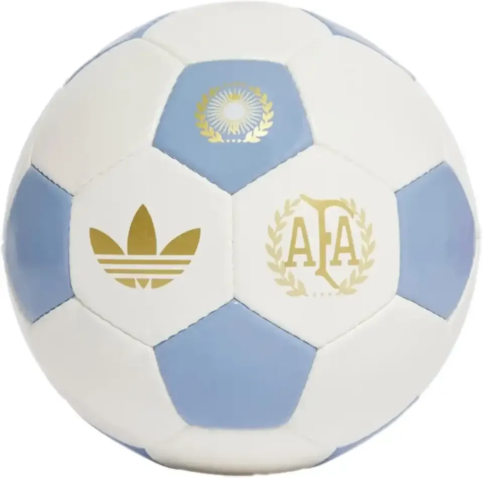 Argentina 50 Years Soccer Ball - Commemorative Edition Size 5 Soccer Ball Hand-Stitched with Special Heritage-Inspired Badge, Inflation Required