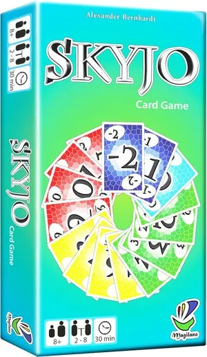 Magilano SKYJO, un divertido juego de cartas para jóvenes y mayores, para disfrutar de amenas veladas de juego en compañía de amigos y familiares.