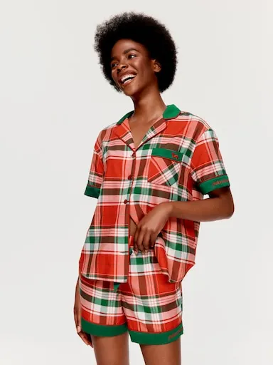 Tartan 100% Cotton Tux Luxe Mid Short