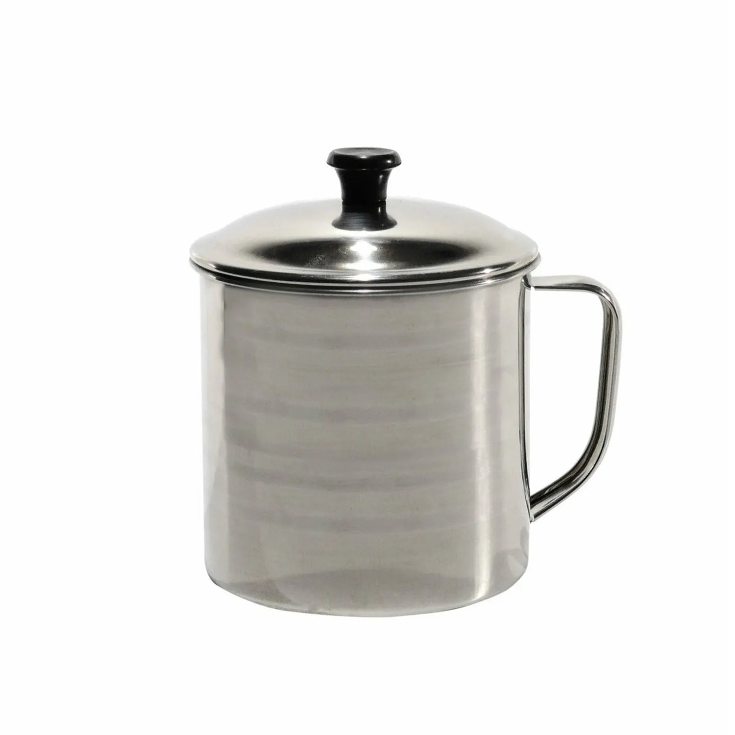 Bollilatte in acciaio inox con coperchio