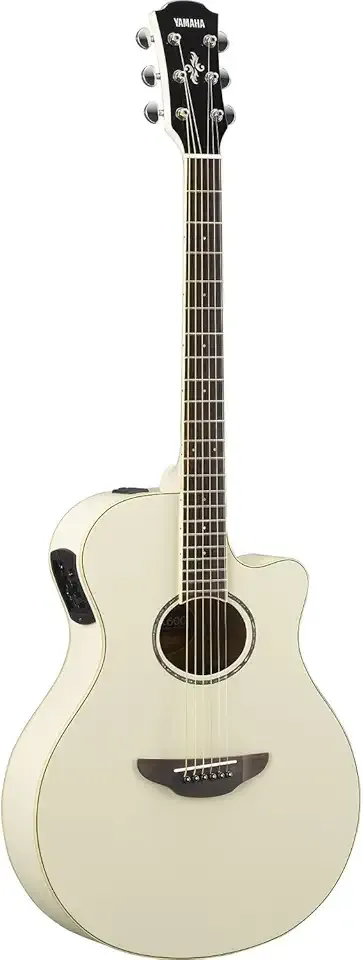 Yamaha APX600 VW Thin Body Acoustic-Electric Guitar, Vintage White
