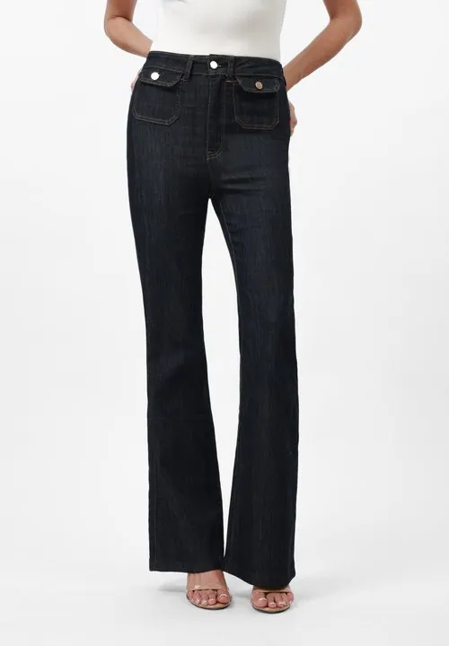 Anna Field Tall Flared jeans - raw denim