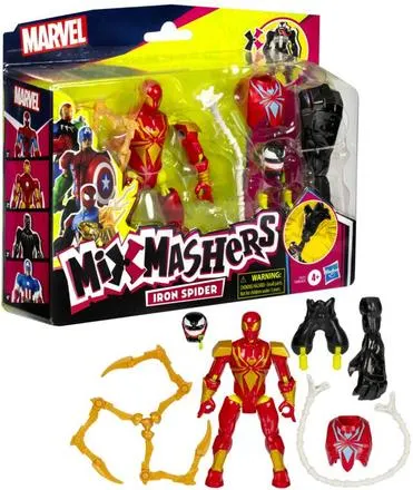 MIX MASHERS - SPIDER MAN - FIGURINE DELUXE IRON SPIDER