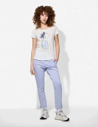 Pantaloni - Regular Fit - celeste