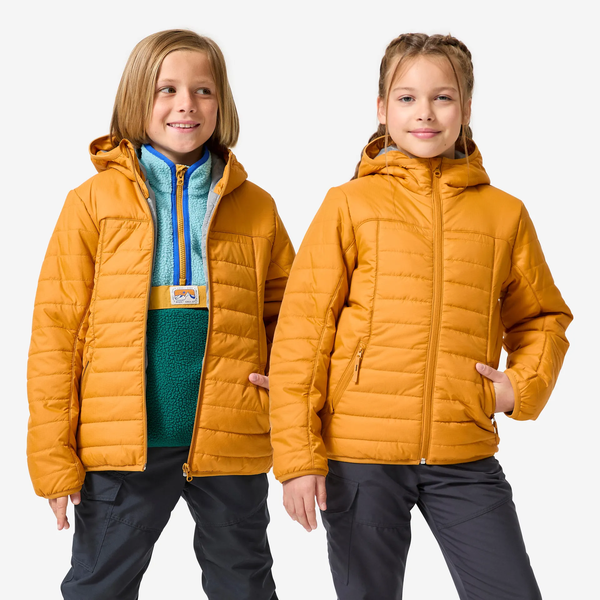 QUECHUA Dětská prošívaná bunda lehká MH 100 7–15 let
