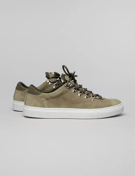 M. Marostica Low Sneakers Olive Suede