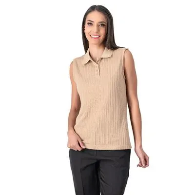 Playera Mxstaza Mujer Sin Mangas Diseño Acanalado