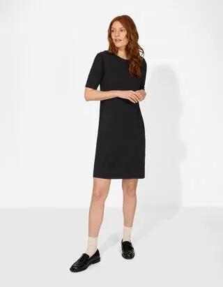 Abito a maglia - Manica corta - Nero