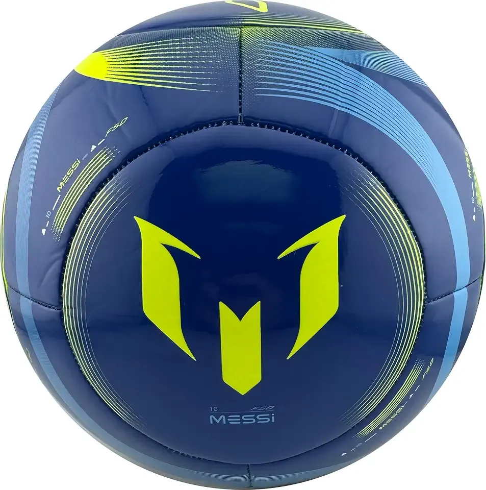 Unisex-Adult Messi Club Soccer Ball, Team Royal Blue/Semi Blue Burst/Solar Yellow, 4