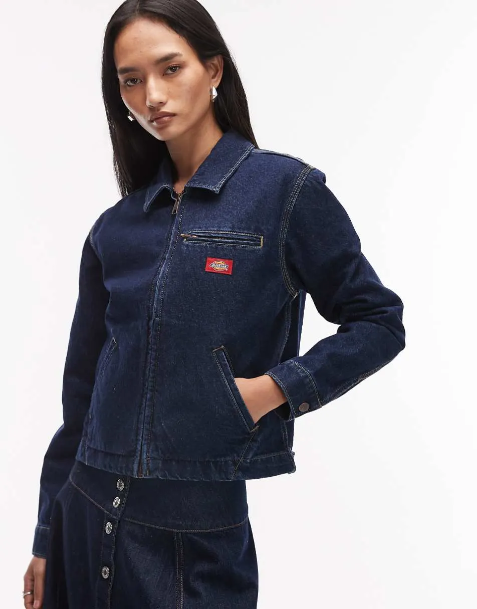 Dickies denim painter jacket in dark indigo