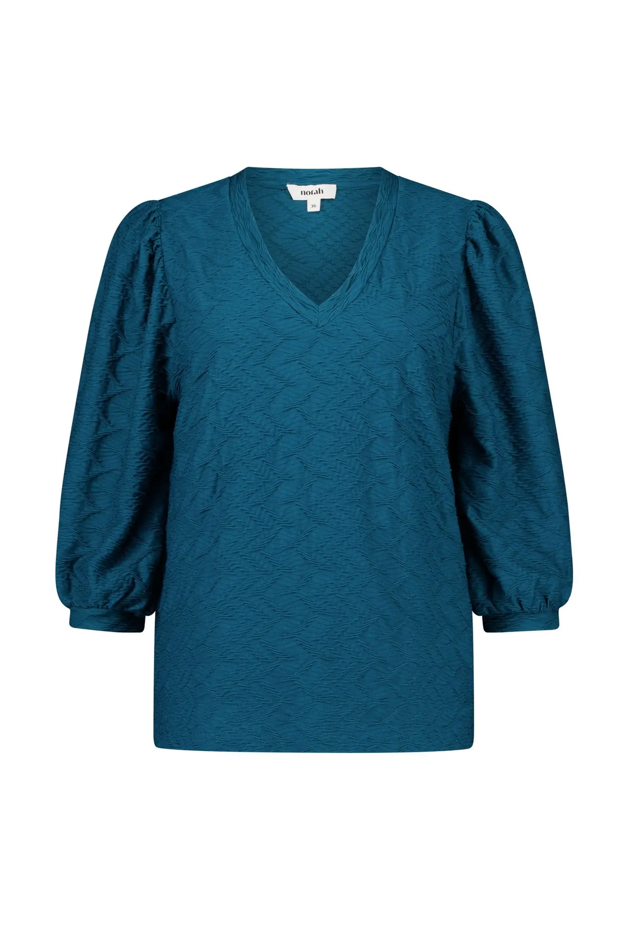Blauw/groen shirt met structuur
