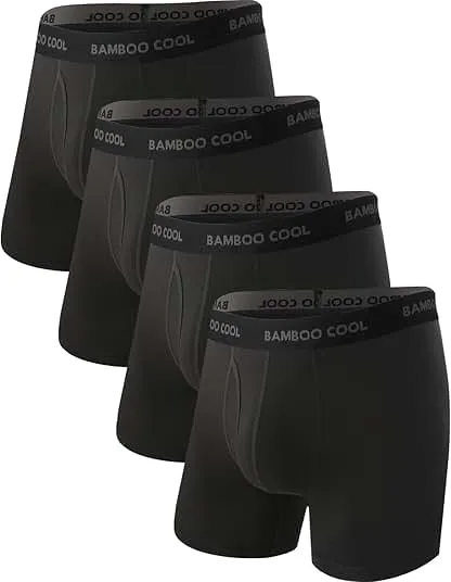 BAMBOO COOL Men's Ultra Breathable Underwear,No Ri…