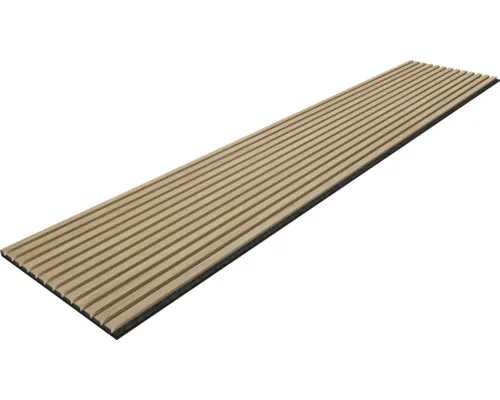 Akustický panel Sonava Stockholmský dub dýhovaný ze 3 stran přírodní olejovaný 2600 x 520 x 21 mm