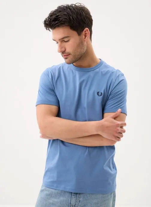 T-shirts Ringer T-Shirt heren blauw