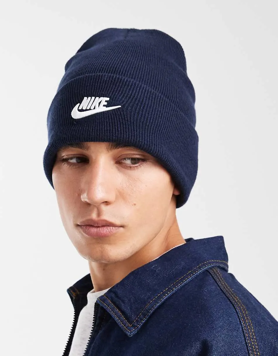 Nike Peak Futura beanie in navy
