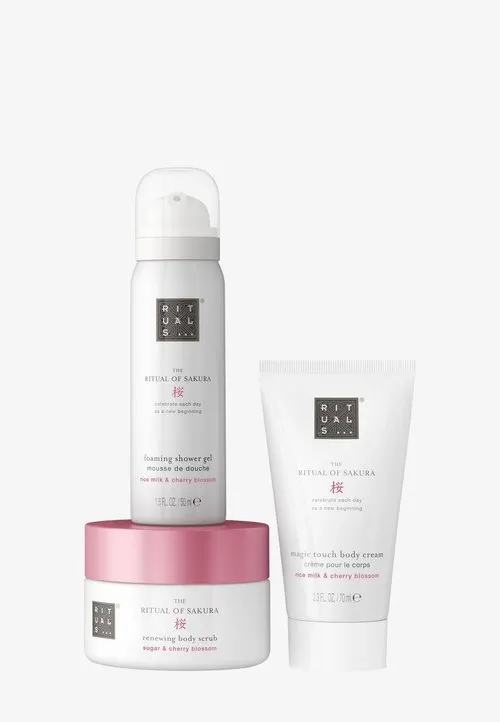 LIMITED EDITION TRIAL SET - THE RITUAL OF SAKURA - FLORAL - CHERRY BLOSSOM & RICE MILK - Bath and Body Set