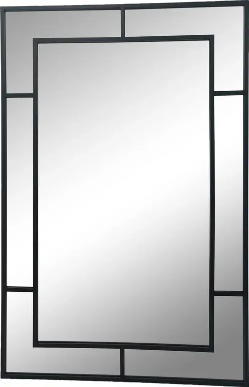 Harper speil Metall 140x2,5x90cm Svart
