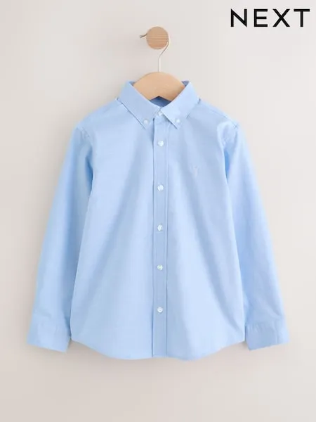 Blue/White Single Oxford Shirt (3-16yrs)