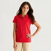 Thereabouts Little & Big Kid Girls Short Sleeve Regular Fit Polo Shirt