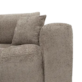 Hoeksalon FILIPPO Longchair Links Taupe B292