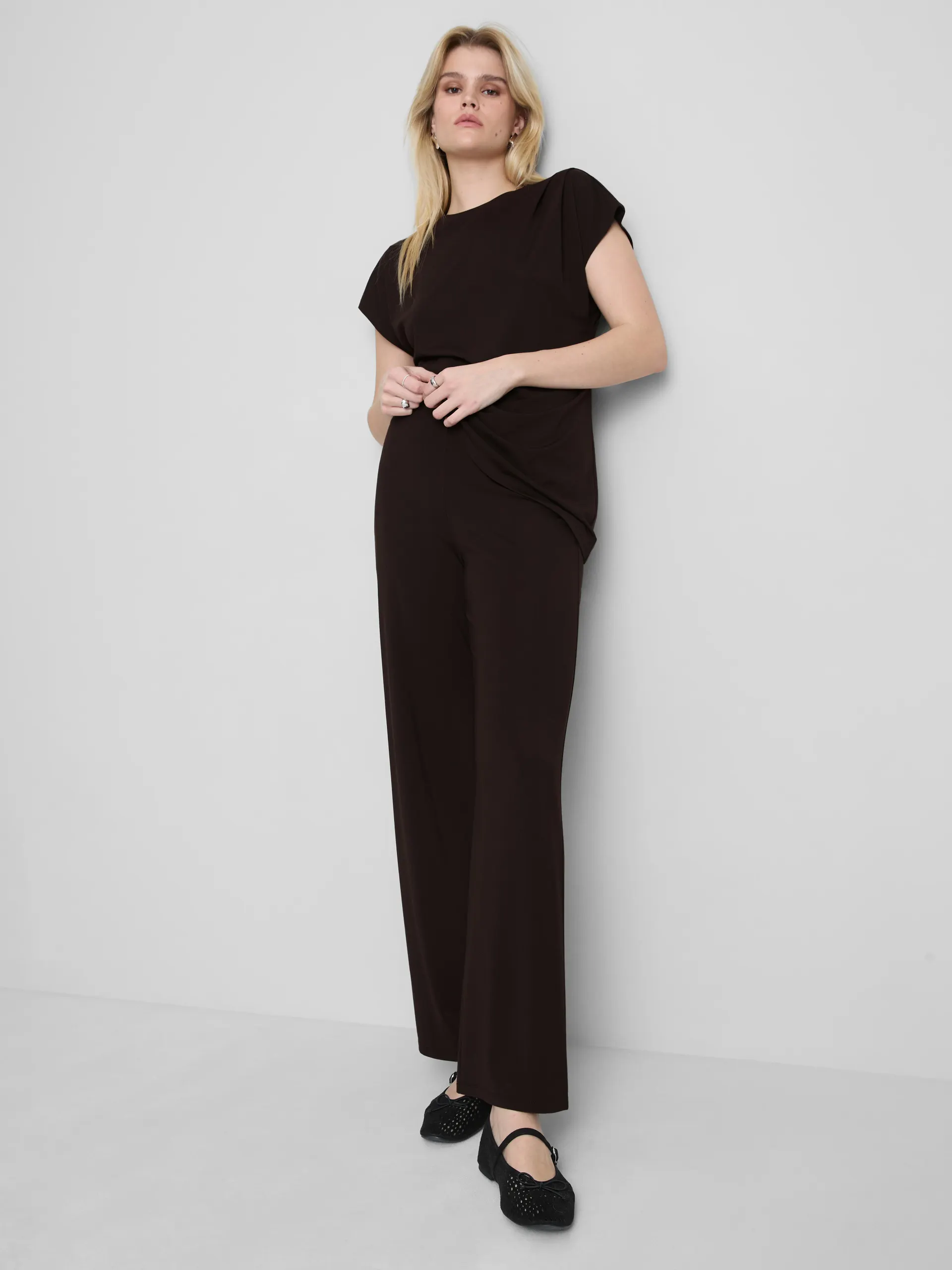 MAJOR FIND | Pantaloni larghi drappeggiati