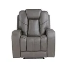 Daniel Triple Power Home Theater Leather Recliner with Built-in Speakers