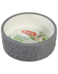Zolux Daisy Keramische Voerbak - Voer & Drinkbak - 200 ml Grijs