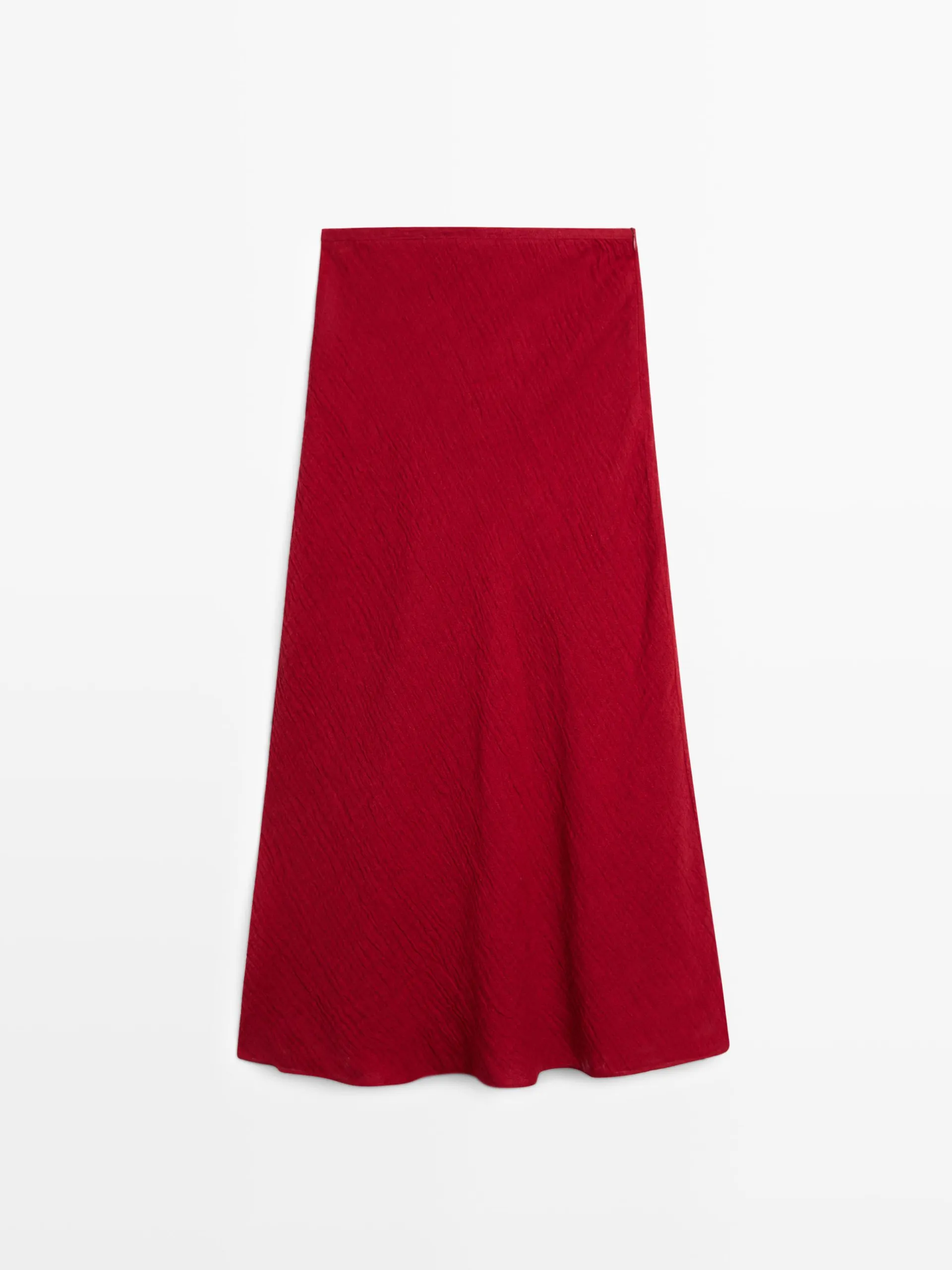 Kolová midi sukně 100% len