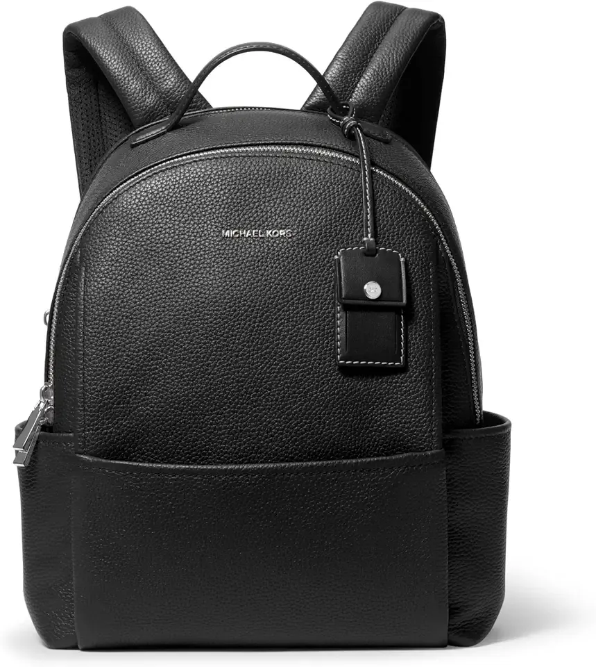 Sable Medium Backpack, Silver-Tone Hardware/Black