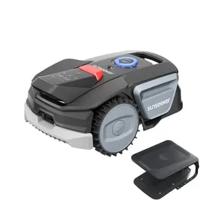 Robot Tagliaerba Senza Fili, 300 m², con Garage Gratuito, Vision AI, Evitamento Ostacoli, Pendenze 27 %, Controllo tramite App, Sunseeker V1